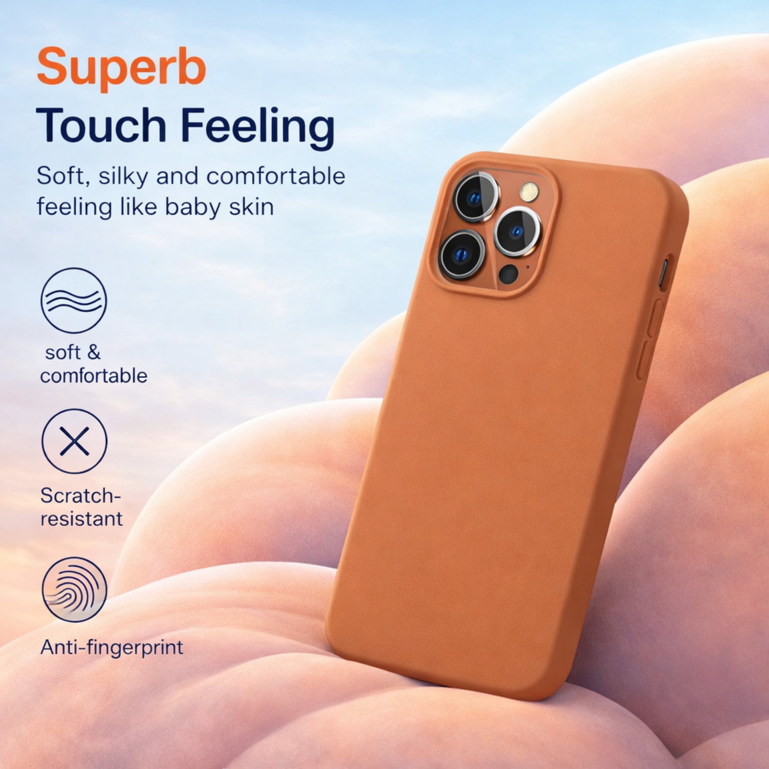 Microfiber Candy Case Compatible for iPhone Shockproof Slim Back Cover Liquid Silicone Case