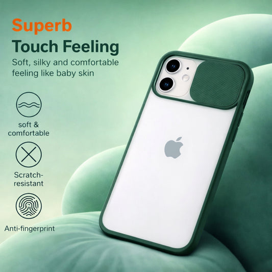 iPhone 12 Series Camera Lens Slide Protection Matte Case