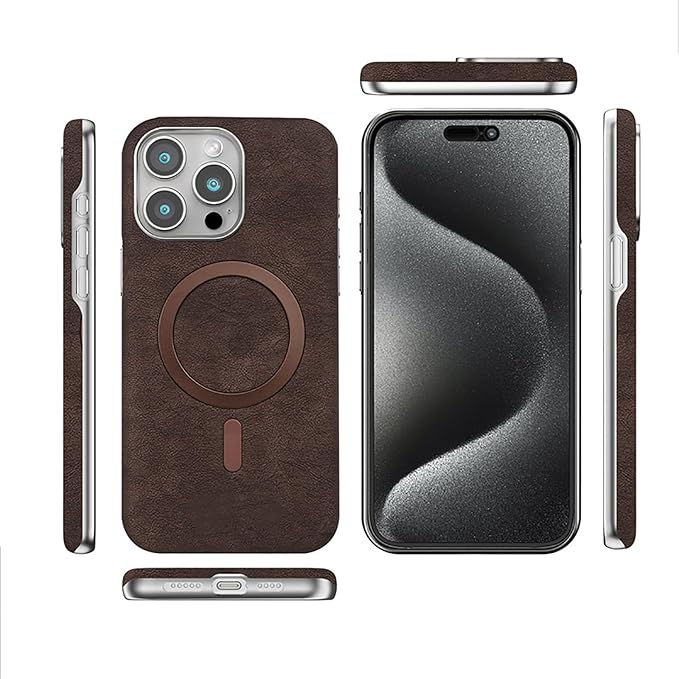 Classic Vintage Leather Magnetic Case for iPhone Series