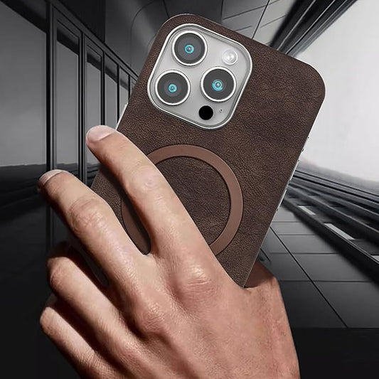 Classic Vintage Leather Magnetic Case for iPhone Series