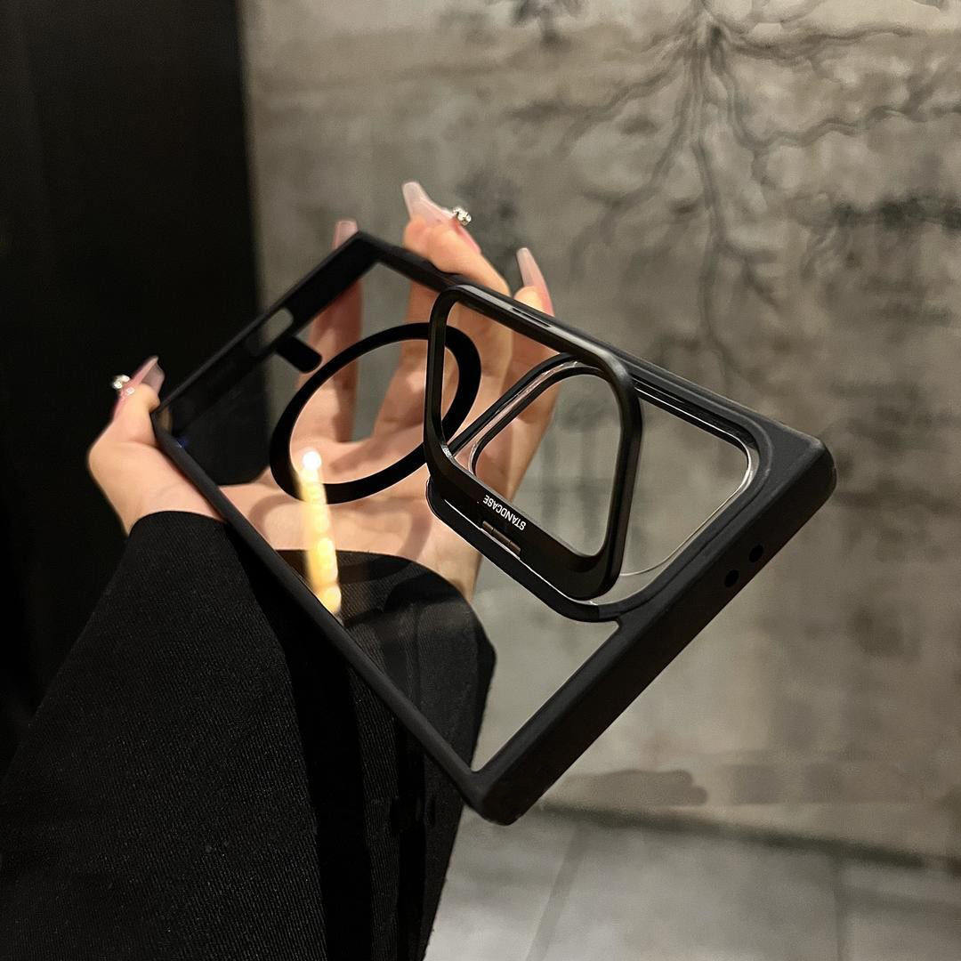 Luxury Camera Lens Flip Bracket Case - Samsung Series