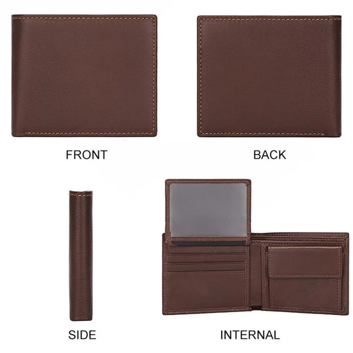Hot Sales High Quality Genuine Leather Bifold Classic Man Wallet Leather Quality Genuine Leather Wallet for Men Wallets Slim