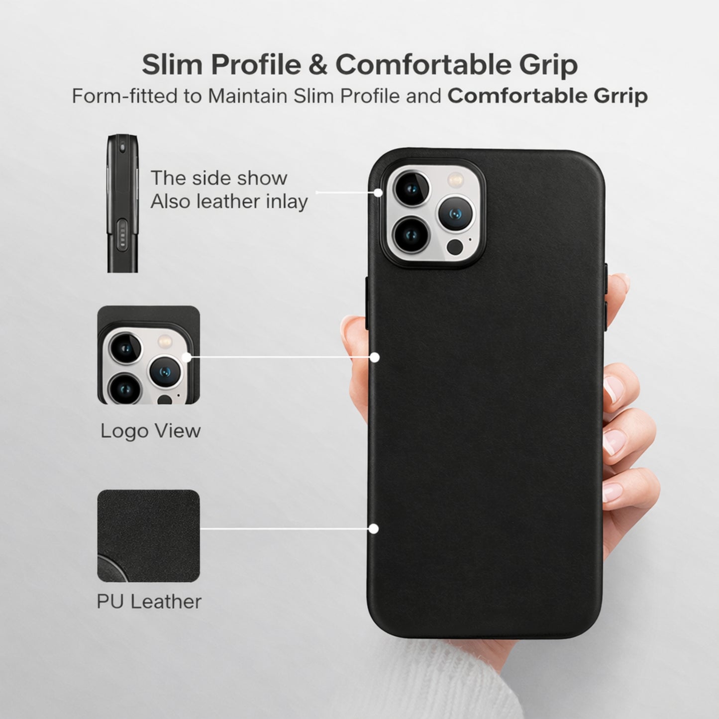 Vegan Leather Case iphone 13 pro max