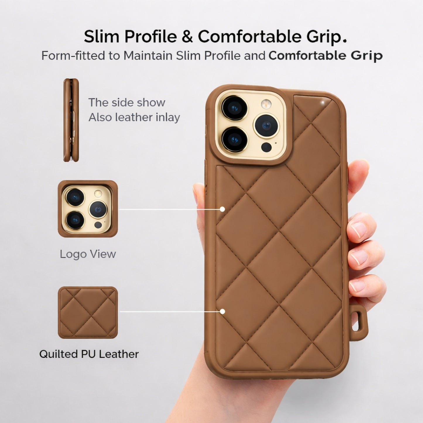 Dale Collection - Quilted Back Case for iPhone