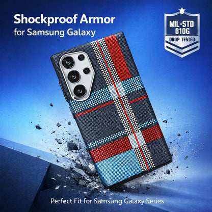Back Cover Case for Samsung Galaxy S  Series Ultra Shockproof Protective Ultimate Luminous Magnetic Fiber Case