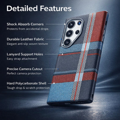 Back Cover Case for Samsung Galaxy S  Series Ultra Shockproof Protective Ultimate Luminous Magnetic Fiber Case