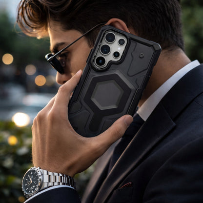 Military-Grade Pathfinders Clear Magnetic Case for Samsung S Series  Wireless Charging Case