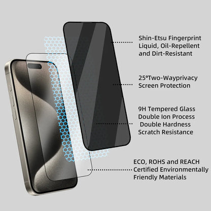 Samsung Galaxy S Series Privacy Tempered & Double Stand Phone Cover