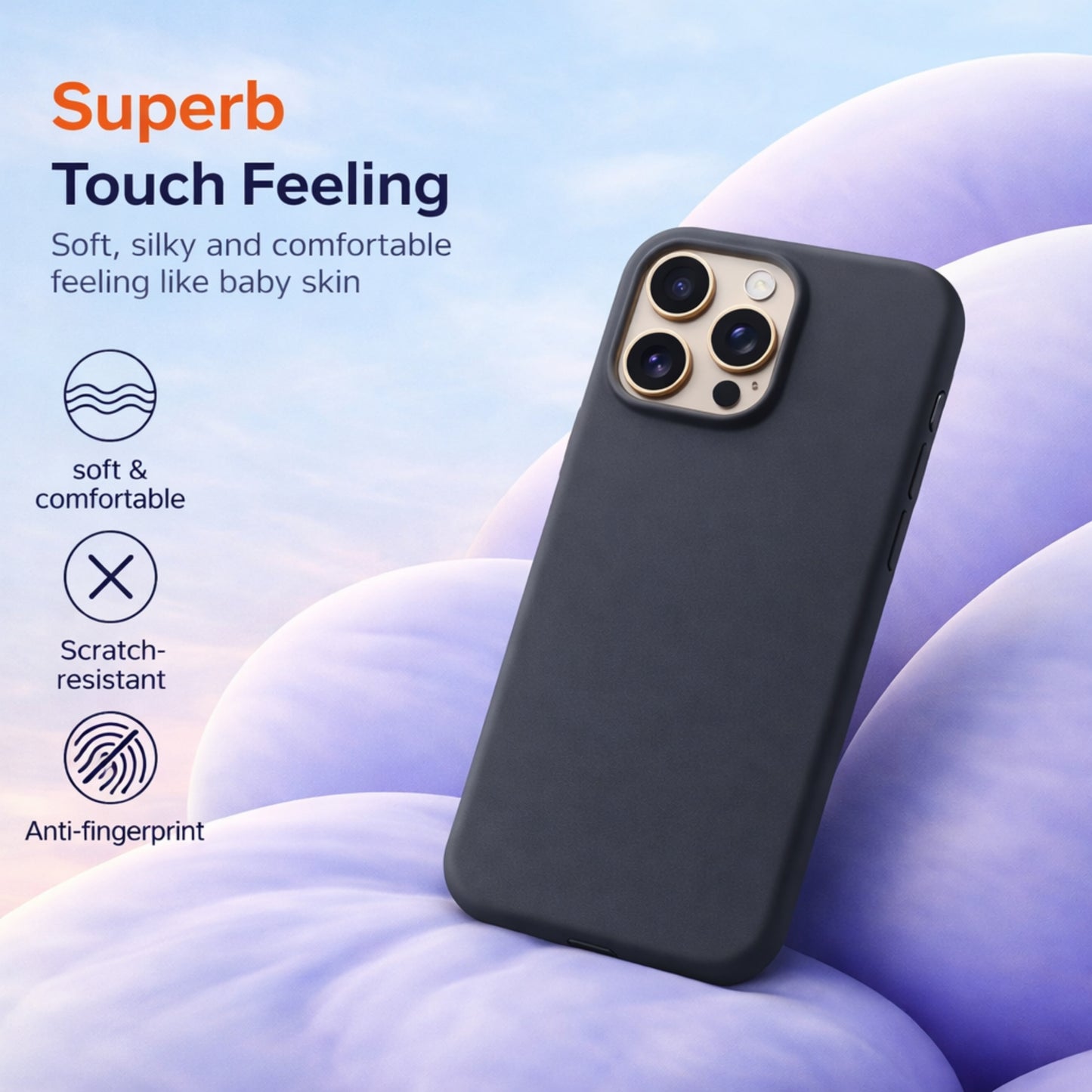 Silicone Snap Fit Case iPhone  16 pro