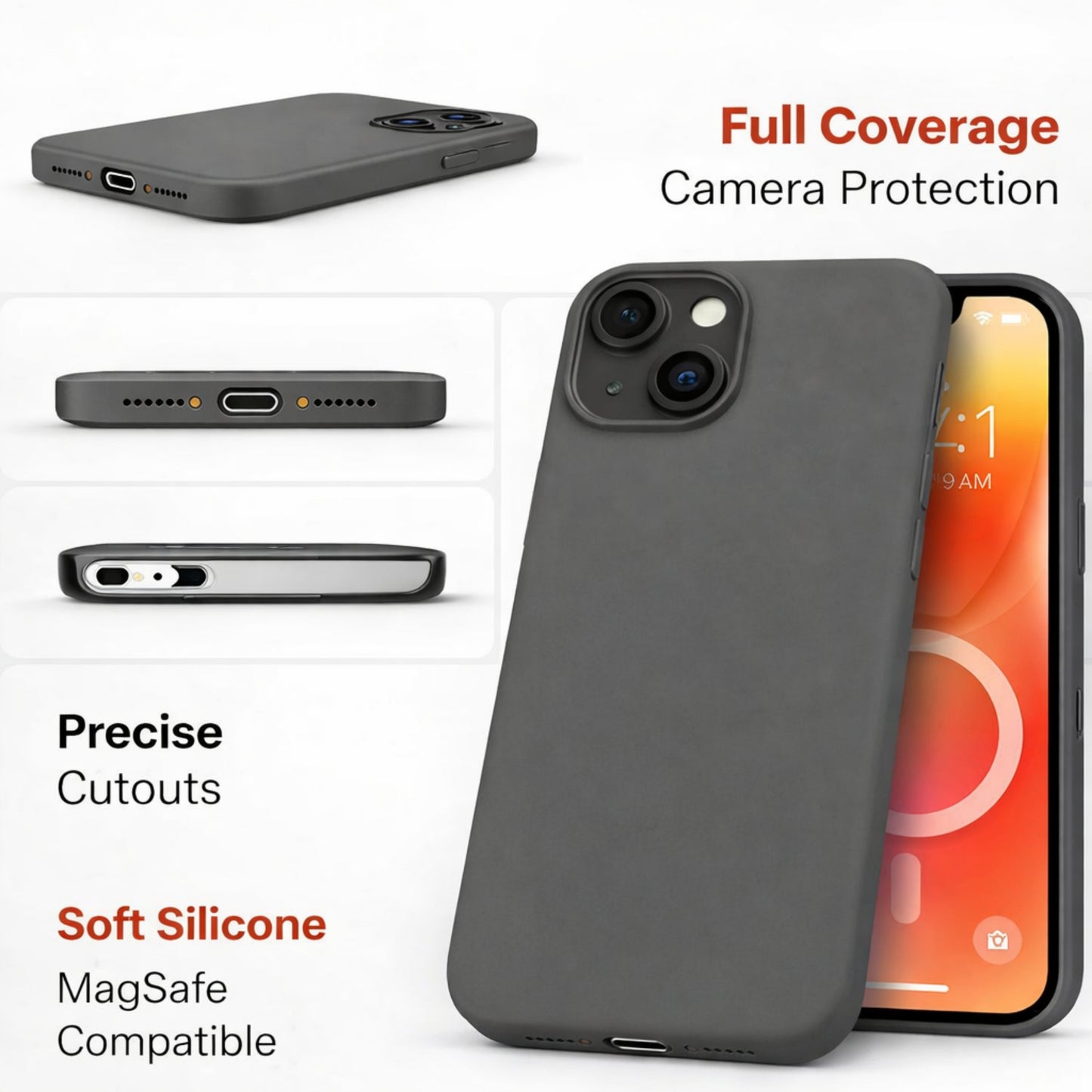 Silicone Snap Fit Case  iPhone  15