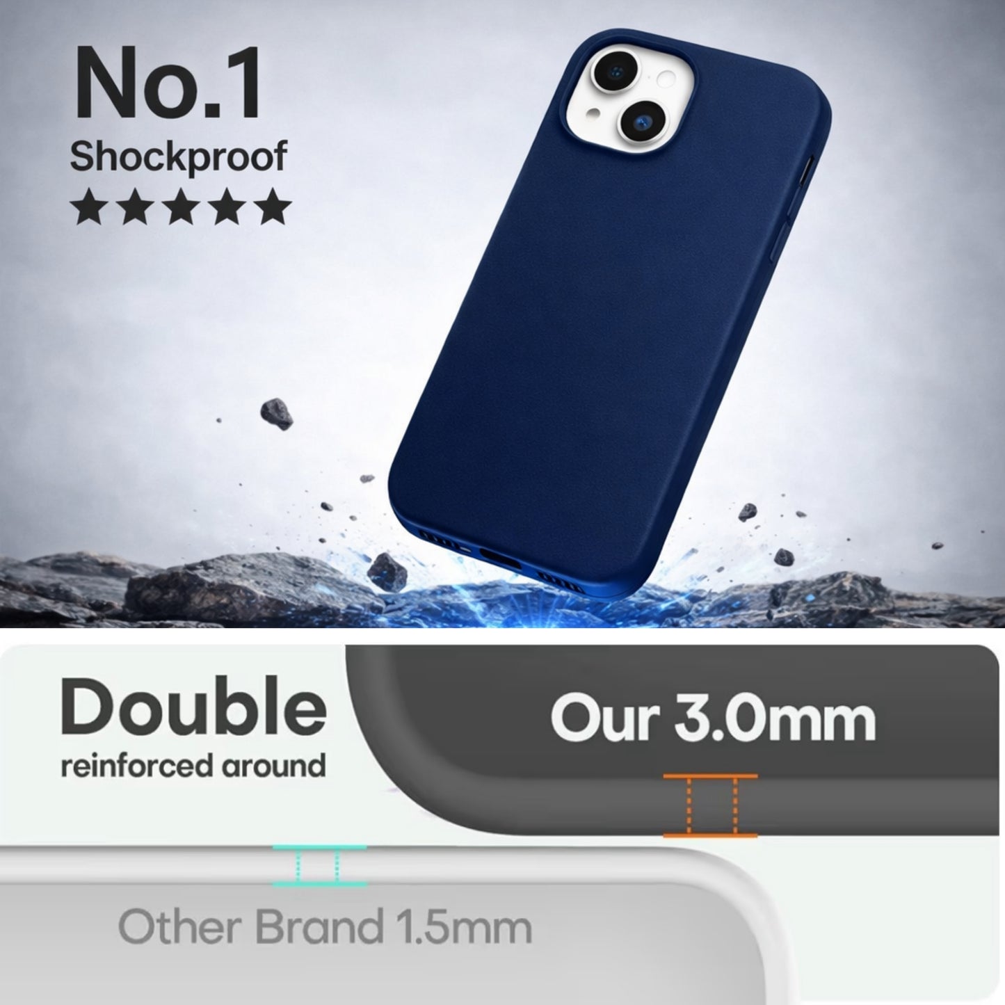 Silicone Snap Fit Case  iPhone  15