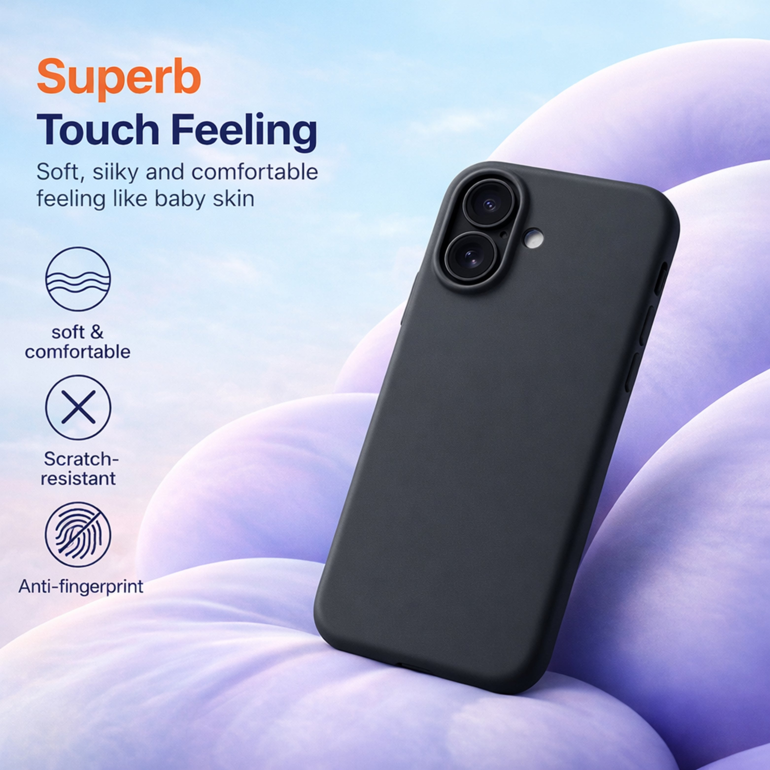 Silicone Snap Fit Case iPhone 16