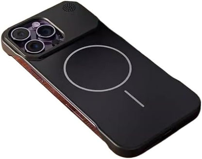 Ultra thin Borderless Magnetic Matte Case For iPhone Series