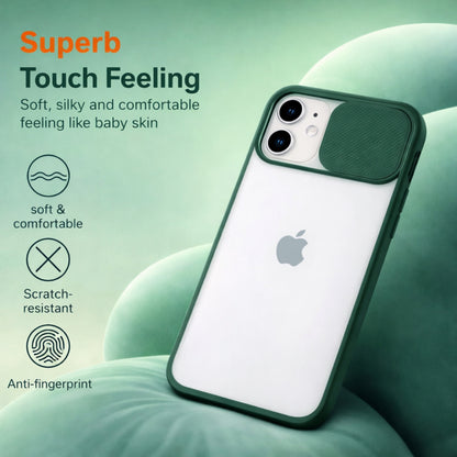 iPhone 12 Series Camera Lens Slide Protection Matte Case