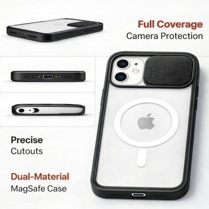iPhone 12 Series Camera Lens Slide Protection Matte Case