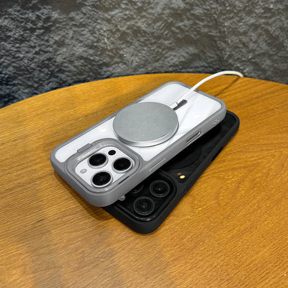 Luxury Camera Lens Flip Bracket Case - iPhone