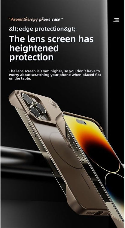Ultra thin Borderless Magnetic Matte Case For iPhone Series
