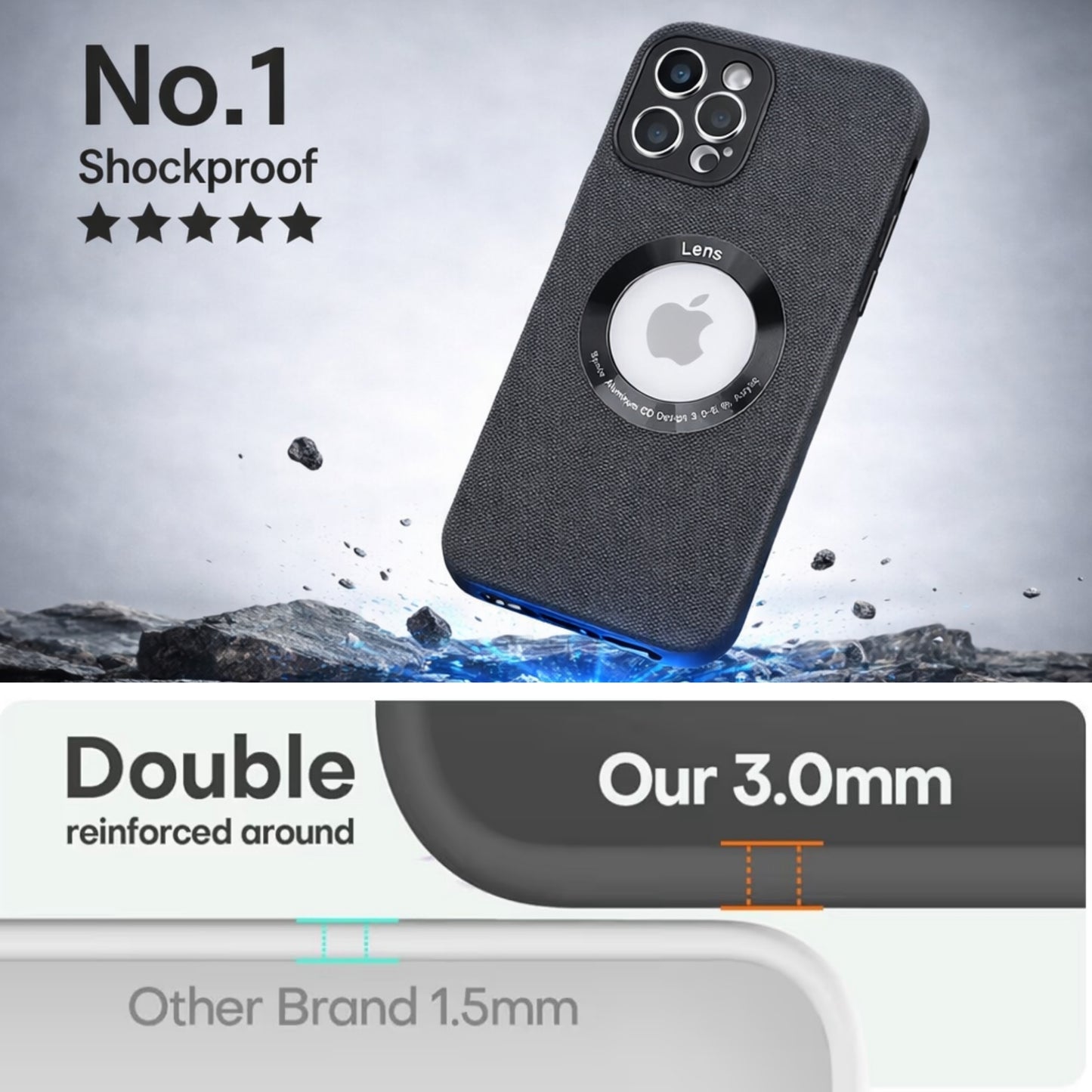 Soft Silicone Logo Cut Case - iPhone 12 Pro Max