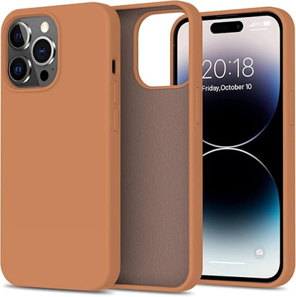 Microfiber Candy Case Compatible for iPhone Shockproof Slim Back Cover Liquid Silicone Case