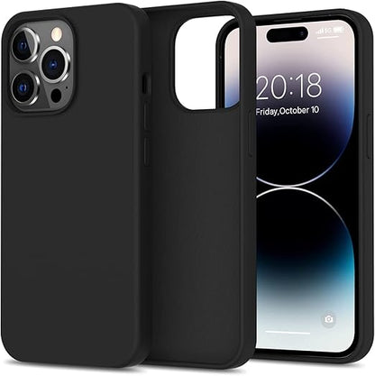 Microfiber Candy Case Compatible for iPhone Shockproof Slim Back Cover Liquid Silicone Case