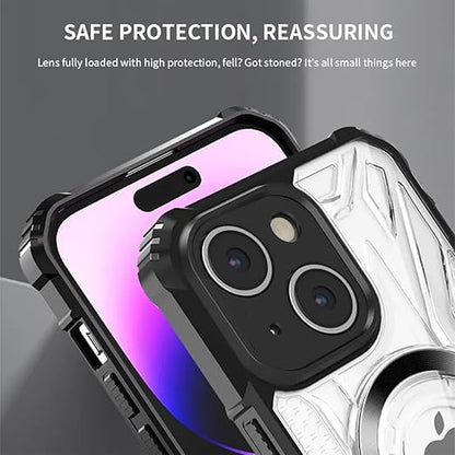 iPhone  Back Case Cover with 360-degree Security case Clear, All Directions,Military Protective Reinforced Armor Grade Drop iPhone 11/12
