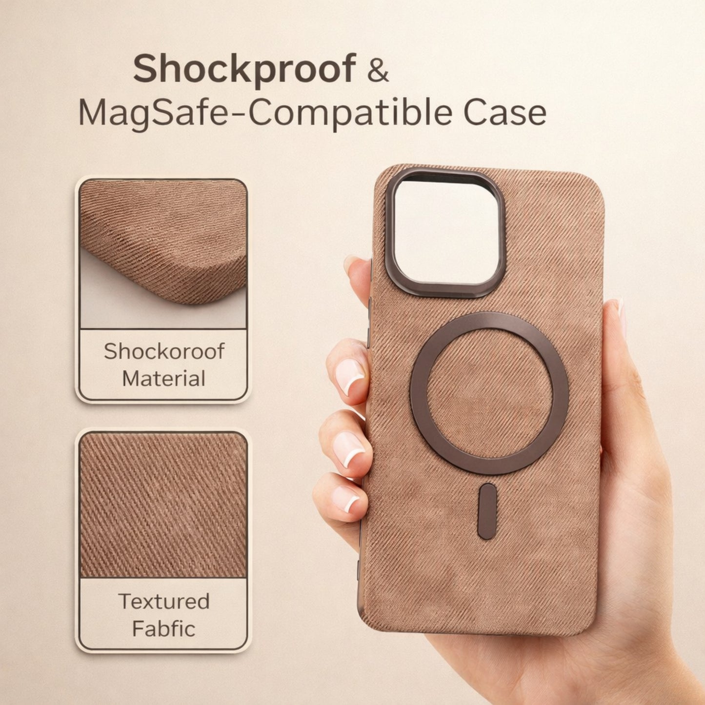 Phone Case Leather Magnetic Absorbing  Full-Covering Electroplated Drop-Resistant Leather Pattern for iPhone Series