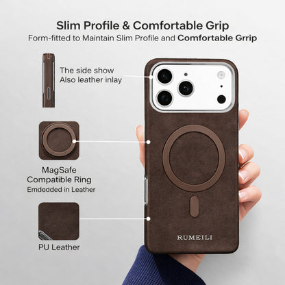 Classic Vintage Leather Magnetic Case for iPhone Series