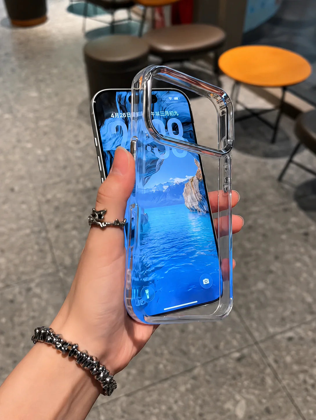 Crystal Clear Anti Yellow Hybrid Shield Case