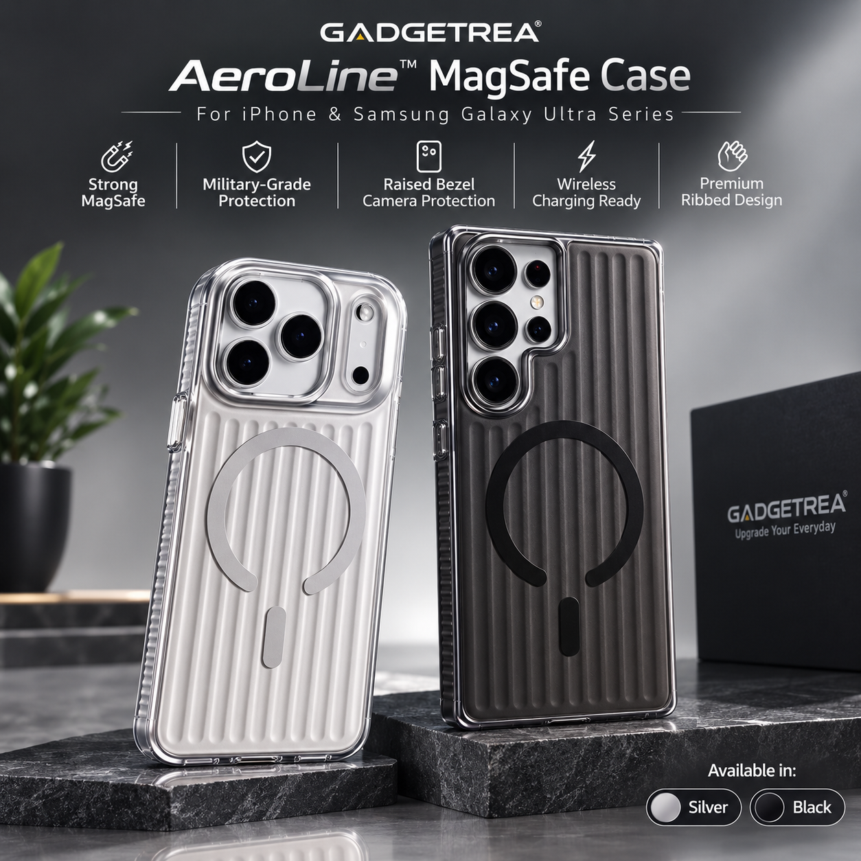 AeroLine MagSafe Case for iPhone and Samsung Galaxy Ultra Series