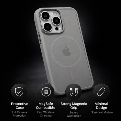 Soft Flexible TPU Shockproof Protective Glossy Soft Mag-Safe for iPhone