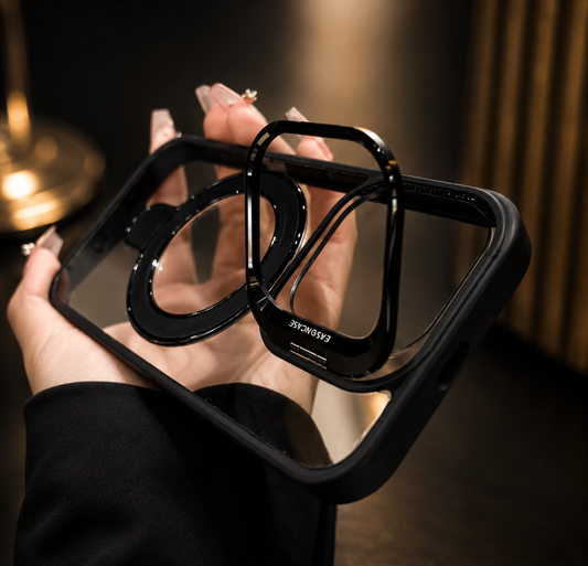 Magnetic Double Stand Case for iPhone Integrated Lens Stand Back Cover