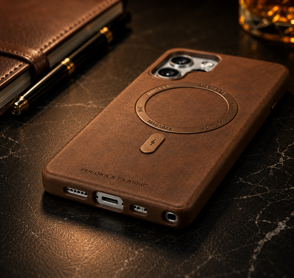 Classic Vintage PU Leather Magnetic Case for Samsung Series