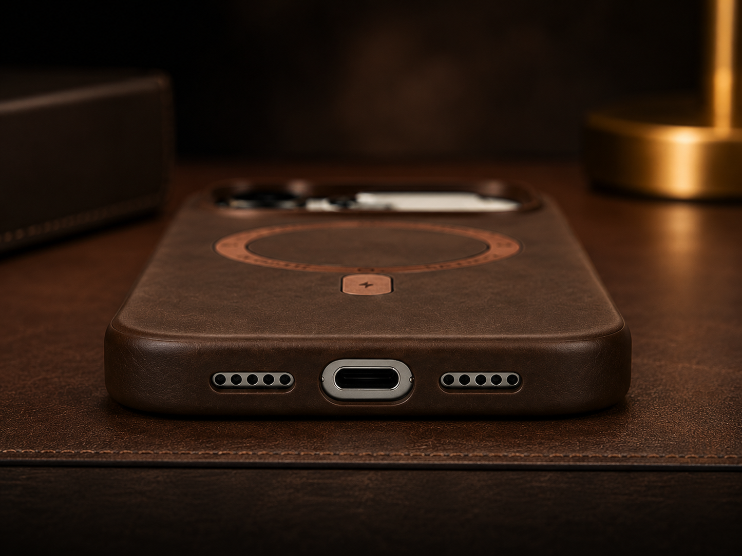 Signature MagSafe Leather Case for iPhone