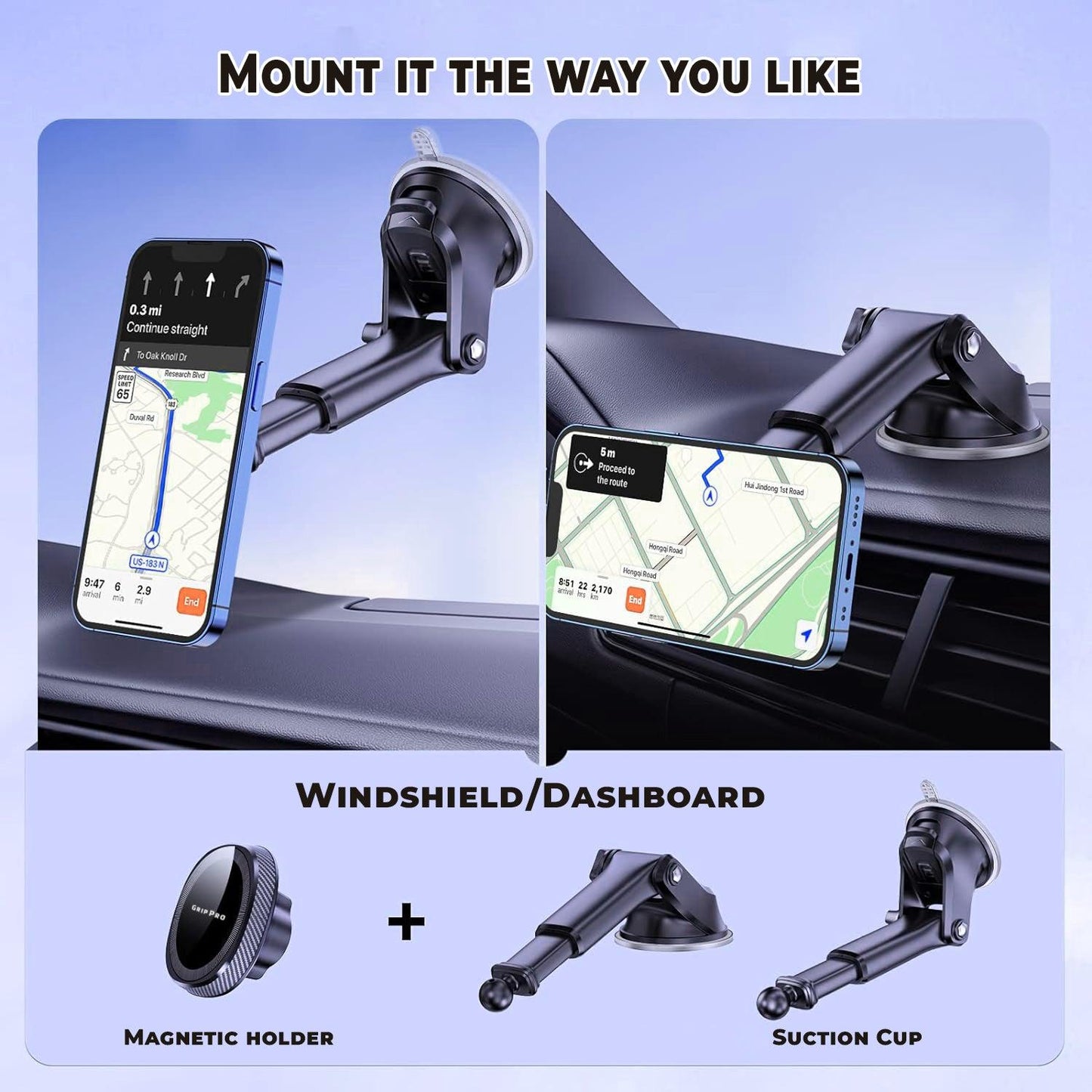 Premium Adjustable Car Phone Holder