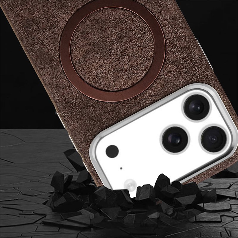 Classic Vintage Leather Magnetic Case for iPhone Series