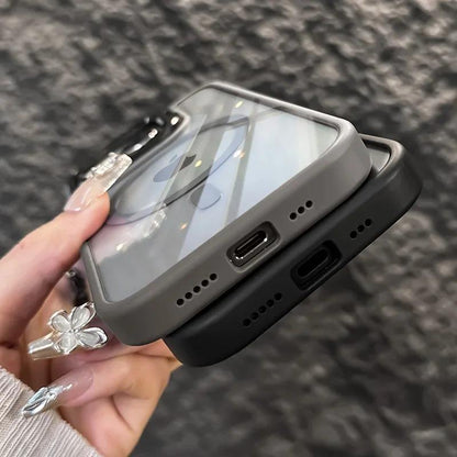 Luxury Camera Lens Flip Bracket Case - iPhone
