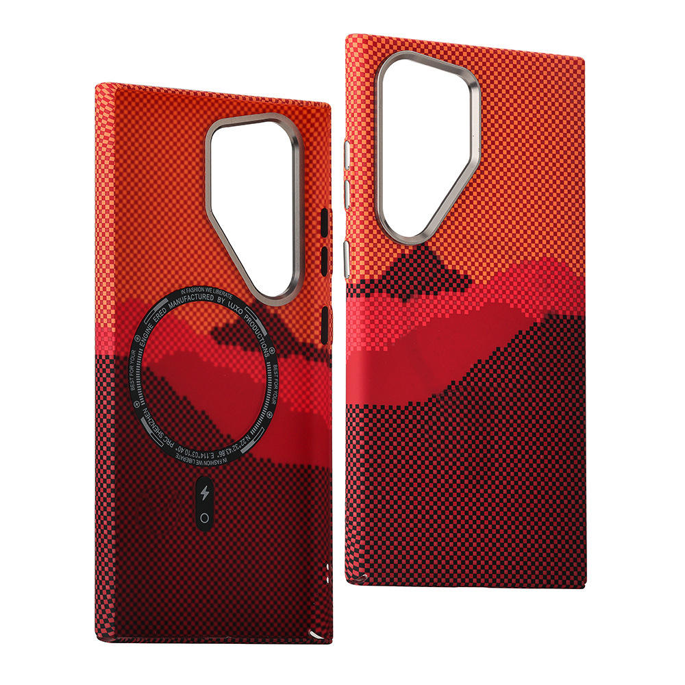 Back Cover Case for Samsung Galaxy S  Series Ultra Shockproof Protective Ultimate Luminous Magnetic Fiber Case