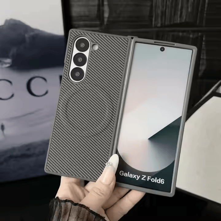 Carbon Fiber for Samsung Z Fold  Phone Case Pattern Magnetic Protection Cover, Suitable for Samsung Z Fold