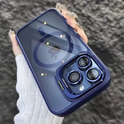 Luxury Camera Lens Flip Bracket Case - iPhone