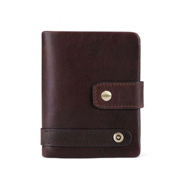 BEARKY Trendy Short RFID Blocking Genuine Leather Wallet for Men and Women Luxury Zipper Closure High Quality