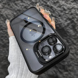 Luxury Camera Lens Flip Bracket Case - iPhone