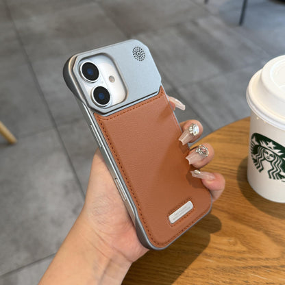 Premium Metallic AeroFLex Leather Case With Aroma Perfume Cover Compatible For iPhone Series