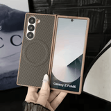 Carbon Fiber for Samsung Z Fold  Phone Case Pattern Magnetic Protection Cover, Suitable for Samsung Z Fold