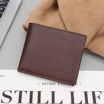 Hot Sales High Quality Genuine Leather Bifold Classic Man Wallet Leather Quality Genuine Leather Wallet for Men Wallets Slim