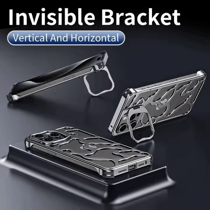 Luxury Stylish Metal iPhone  Case with Stand