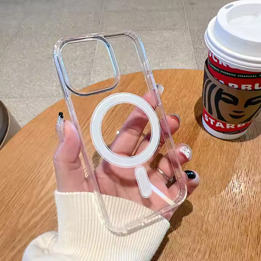 MagSafe Clear Case - Compatible With iPhone | Clear & Light Material | TPU Material | Shock-Absorption Flexible Case