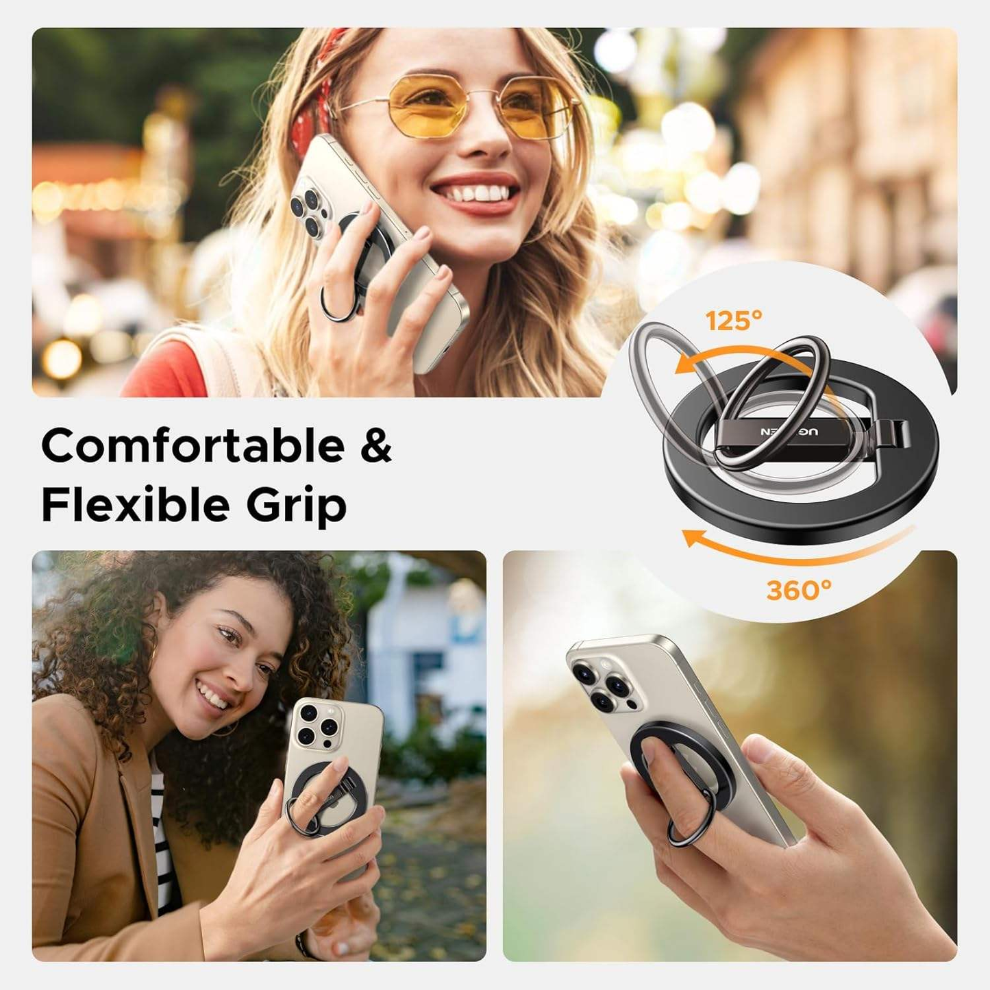 Strong Magnet Double Side Ring Holder for Phone