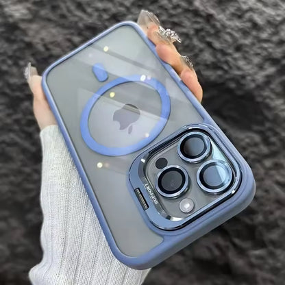 Luxury Camera Lens Flip Bracket Case - iPhone