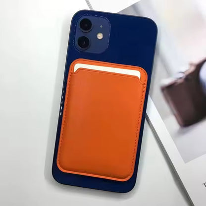 Strong magnet high quality anti-scratched PU leather phone card holder Purse