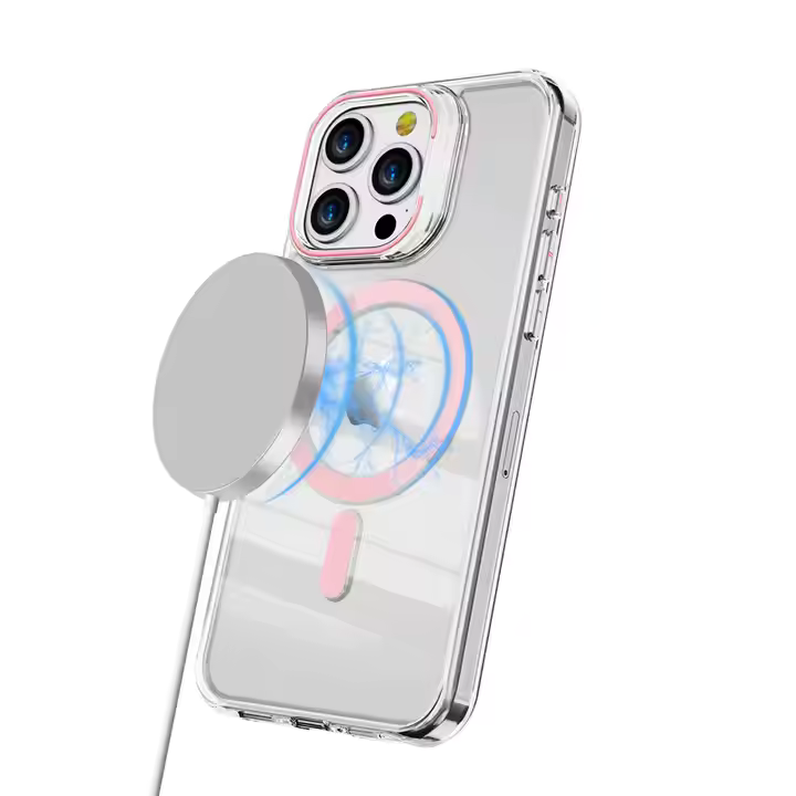 Magnetic Single Stand  Case for iPhone  integrated lens stand back covers